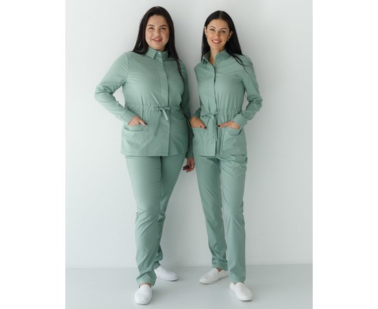 Изображение 9 Women's medical suit Montana olive river. 50, "WHITE ROBE" 332-327-715, Size: 50, Color: olive