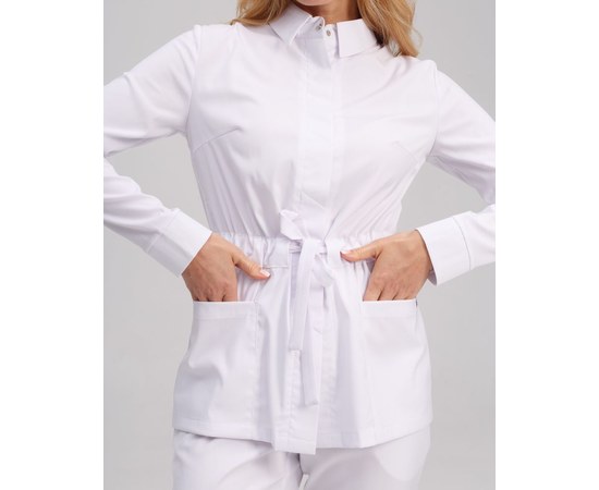 Изображение 3 Women's medical suit Montana white s. 40, "WHITE ROBE" 332-324-715, Size: 40, Color: white