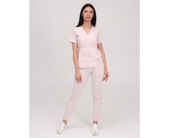 Изображение  Women's medical suit Rio pale pink s. 42, "WHITE ROBE" 135-358-715, Size: 42, Color: нежно-розовый