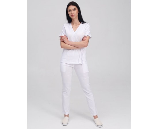 Изображение  Women's medical suit Rio white s. 40, "WHITE ROBE" 135-324-707, Size: 40, Color: white