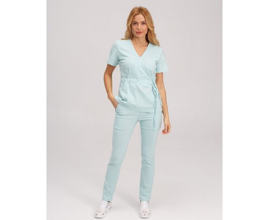 Изображение  Women's medical suit Rio mint s. 40, "WHITE ROBE" 135-332-715, Size: 40, Color: mint