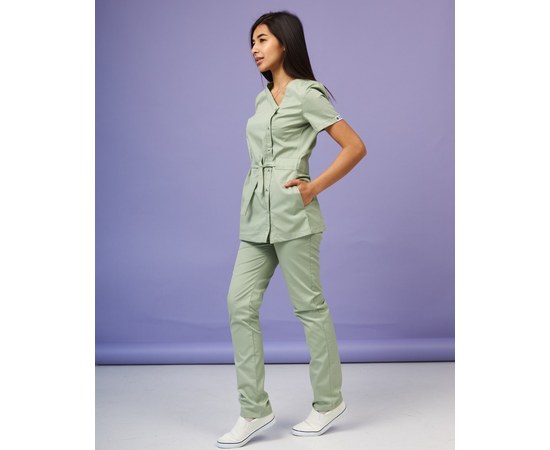 Изображение 2 Women's medical suit Naomi pistachio s. 52, "WHITE ROBE" 331-396-679, Size: 52, Color: pistachio