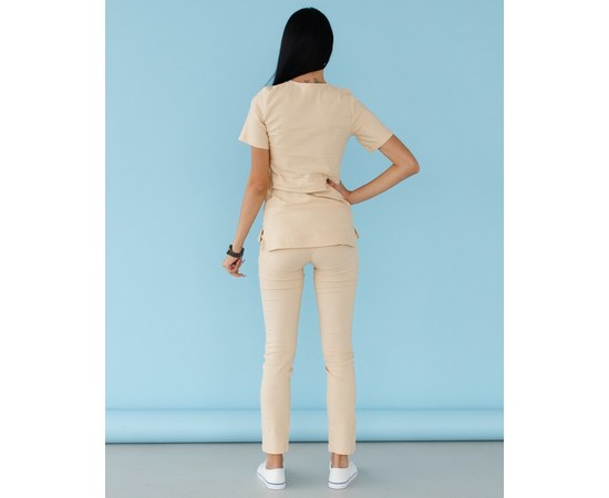 Изображение 2 Women's medical suit Rio beige s. 48, "WHITE ROBE" 135-367-715, Size: 48, Color: beige