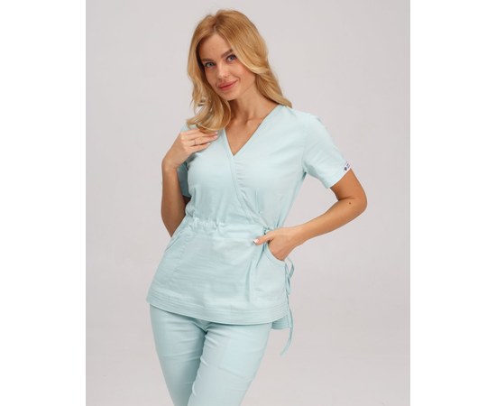 Изображение 3 Women's medical suit Rio mint s. 54, "WHITE ROBE" 135-332-715, Size: 54, Color: mint