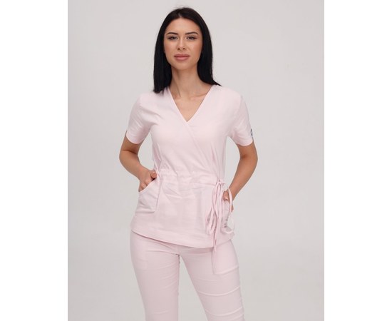 Изображение 3 Women's medical suit Rio pale pink s. 48, "WHITE ROBE" 135-358-715, Size: 48, Color: нежно-розовый