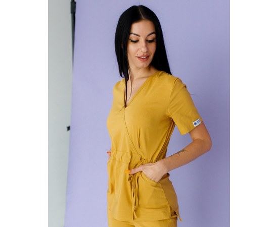 Изображение 3 Women's medical suit Rio mustard s. 44, "WHITE ROBE" 135-395-715, Size: 44, Color: mustard