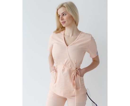 Изображение 3 Women's medical suit Rio peach s. 54, "WHITE ROBE" 135-338-715, Size: 54, Color: peach