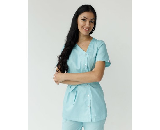 Изображение 3 Women's medical suit Naomi mint s. 54, "WHITE ROBE" 331-332-679, Size: 54, Color: mint