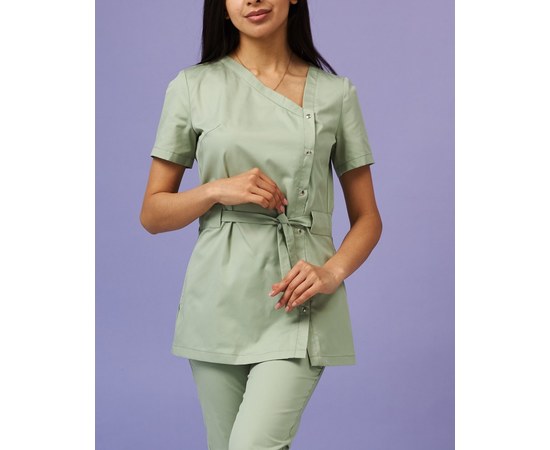 Изображение 4 Women's medical suit Naomi pistachio s. 54, "WHITE ROBE" 331-396-679, Size: 54, Color: pistachio