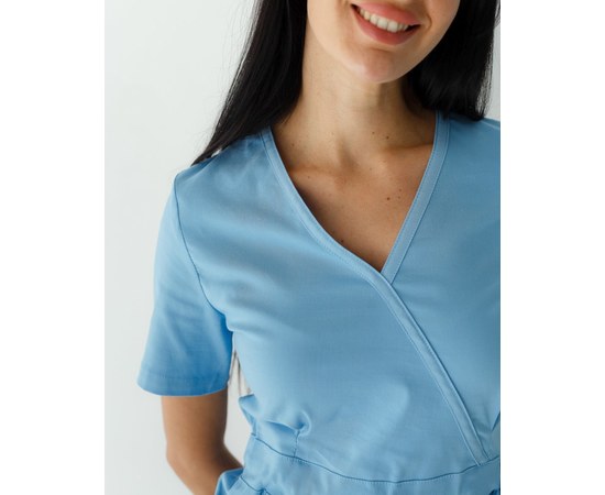Изображение 5 Women's medical suit Rio blue s. 42, "WHITE ROBE" 135-333-707, Size: 42, Color: blue light