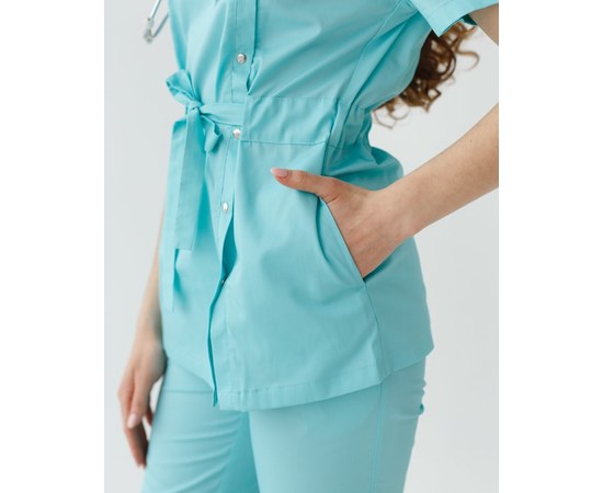 Изображение 5 Women's medical suit Naomi mint s. 42, "WHITE ROBE" 331-332-679, Size: 42, Color: mint