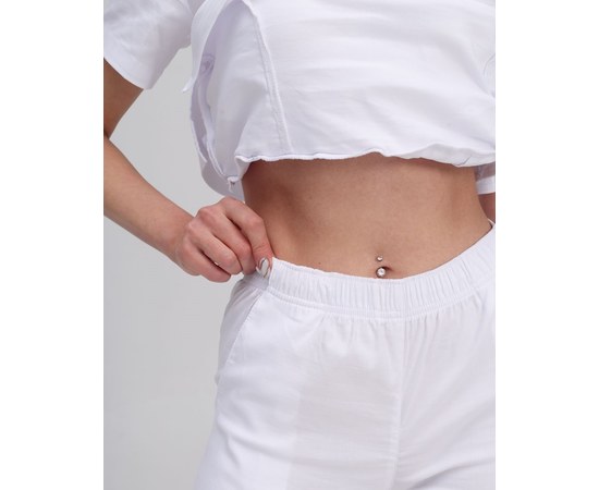 Изображение 7 Women's medical suit Rio white s. 46, "WHITE ROBE" 135-324-707, Size: 46, Color: white
