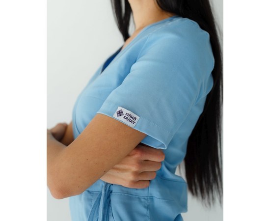 Изображение 7 Women's medical suit Rio blue s. 42, "WHITE ROBE" 135-333-707, Size: 42, Color: blue light
