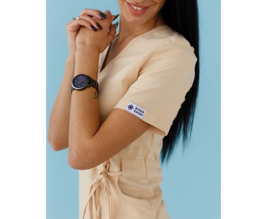 Изображение 7 Women's medical suit Rio beige s. 46, "WHITE ROBE" 135-367-715, Size: 46, Color: beige