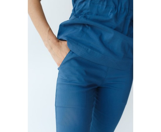 Изображение 7 Women's medical suit Rio blue s. 44, "WHITE ROBE" 135-322-707, Size: 44, Color: blue