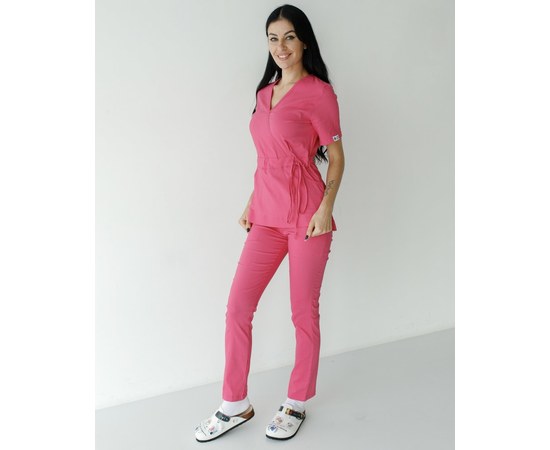 Изображение 5 Women's medical suit Rio pink s. 40, "WHITE ROBE" 135-337-707, Size: 40, Color: pink