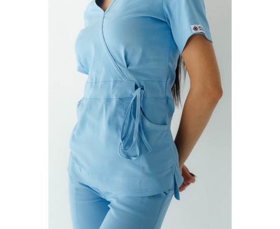 Изображение 8 Women's medical suit Rio blue s. 44, "WHITE ROBE" 135-333-707, Size: 44, Color: blue light