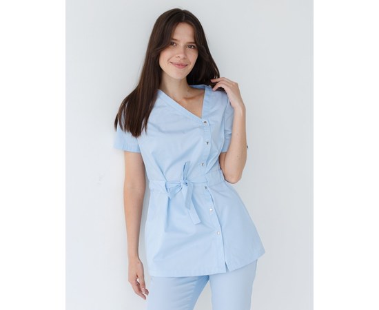 Изображение 9 Women's medical suit Naomi azure s. 40, "WHITE ROBE" 331-462-679, Size: 40, Color: azure