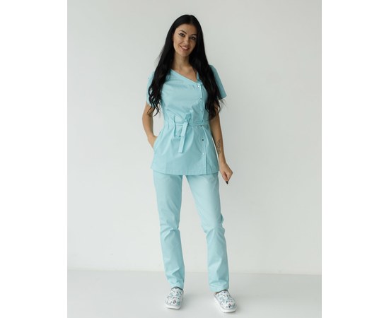 Изображение 9 Women's medical suit Naomi mint s. 40, "WHITE ROBE" 331-332-679, Size: 40, Color: mint