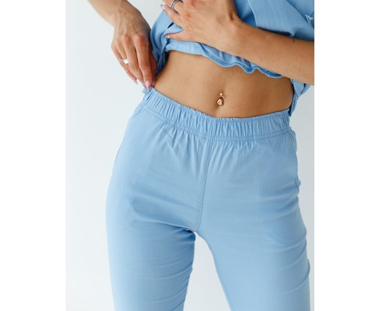Изображение 9 Women's medical suit Rio blue s. 54, "WHITE ROBE" 135-333-707, Size: 54, Color: blue light
