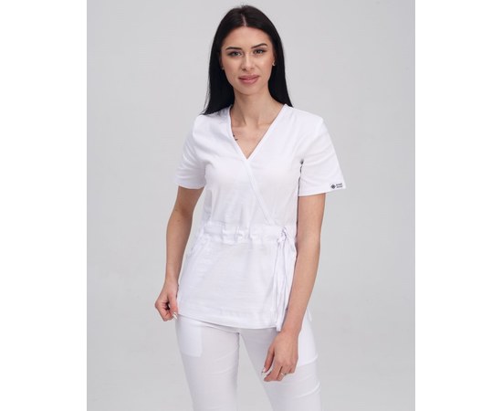 Изображение 9 Women's medical suit Rio white s. 42, "WHITE ROBE" 135-324-707, Size: 42, Color: white