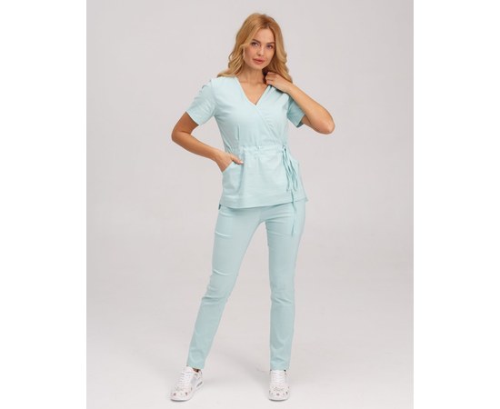 Изображение 9 Women's medical suit Rio mint s. 54, "WHITE ROBE" 135-332-715, Size: 54, Color: mint