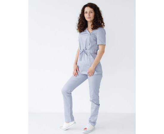 Изображение 10 Women's medical suit Naomi gray s. 42, "WHITE ROBE" 331-328-679, Size: 42, Color: grey