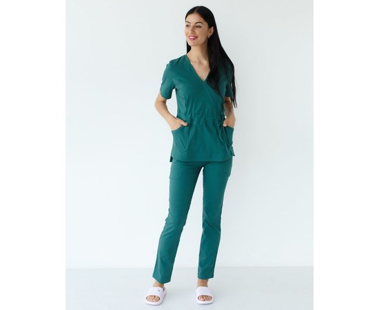 Изображение 10 Women's medical suit Rio green s. 42, "WHITE ROBE" 135-350-707, Size: 42, Color: green