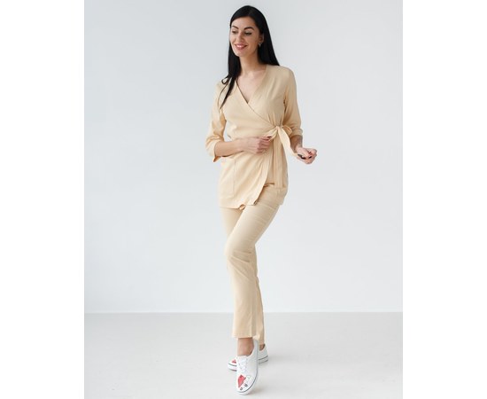 Изображение  Women's medical suit Shanghai beige s. 46, "WHITE ROBE" 139-367-704, Size: 46, Color: beige