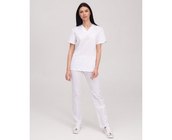 Изображение  Women's medical suit Topaz white s. 42, "WHITE ROBE" 137-324-705, Size: 42, Color: white