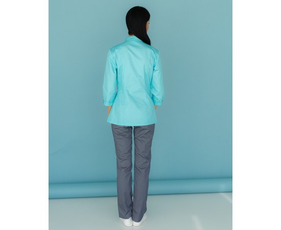 Изображение 2 Women's medical suit Sakura mint-gray s. 54, "WHITE ROBE" 124-356-678, Size: 54, Color: mint