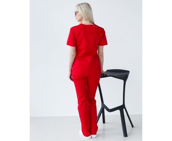 Изображение 2 Women's medical suit Topaz red river. 40, "WHITE ROBE" 137-339-705, Size: 40, Color: red