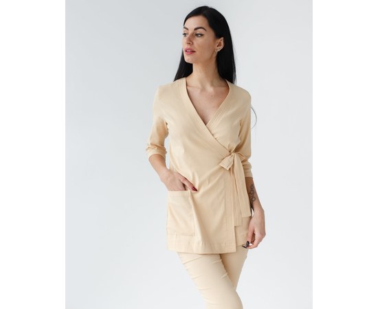 Изображение 2 Women's medical suit Shanghai beige s. 40, "WHITE ROBE" 139-367-704, Size: 40, Color: beige