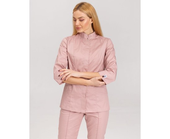 Изображение 3 Women's medical suit Sakura purple river. 40, "WHITE ROBE" 124-401-678, Size: 40, Color: lilac