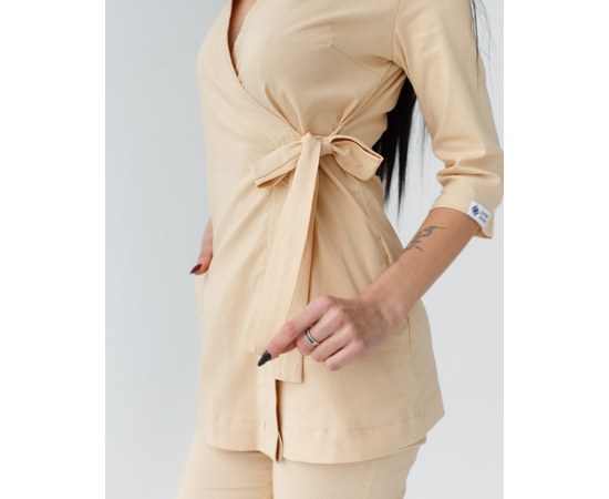 Изображение 3 Women's medical suit Shanghai beige s. 40, "WHITE ROBE" 139-367-704, Size: 40, Color: beige
