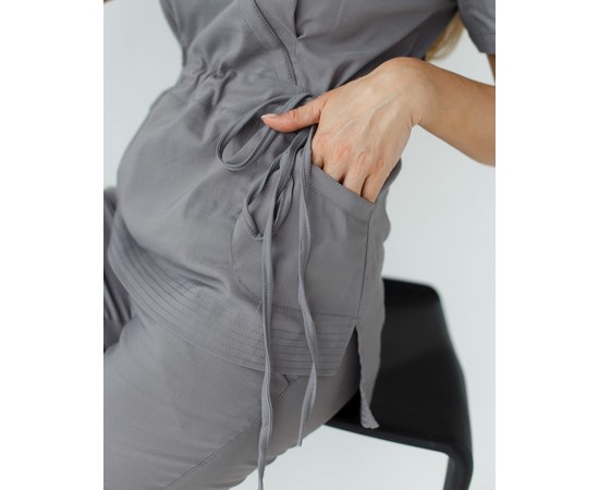 Изображение 4 Women's medical suit Rio gray s. 42, "WHITE ROBE" 135-328-707, Size: 42, Color: grey