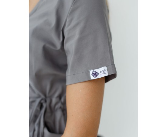 Изображение 5 Women's medical suit Rio gray s. 44, "WHITE ROBE" 135-328-707, Size: 44, Color: grey
