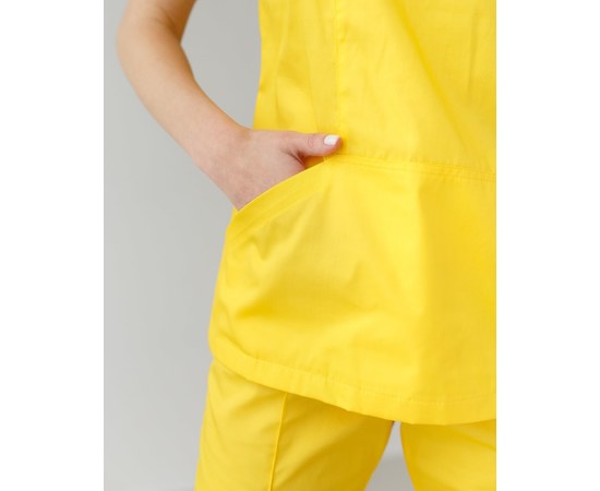 Изображение 5 Women's medical suit Topaz yellow s. 42, "WHITE ROBE" 137-397-705, Size: 42, Color: yellow