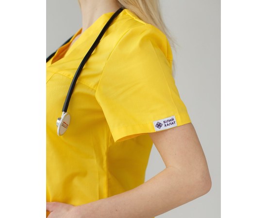 Изображение 7 Women's medical suit Topaz yellow s. 52, "WHITE ROBE" 137-397-705, Size: 52, Color: yellow