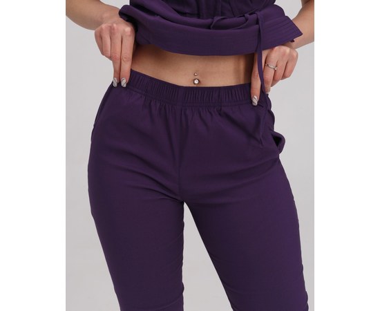 Изображение 8 Women's medical suit Rio purple s. 40, "WHITE ROBE" 135-335-707, Size: 40, Color: violet