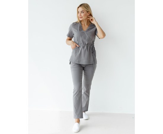 Изображение 9 Women's medical suit Rio gray s. 44, "WHITE ROBE" 135-328-707, Size: 44, Color: grey