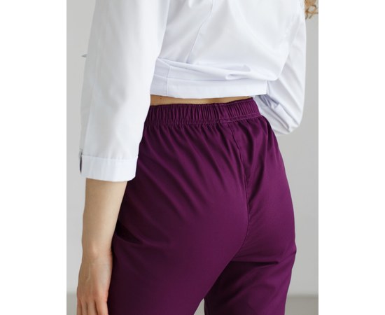 Изображение 9 Women's medical suit Sakura white-violet s. 40, "WHITE ROBE" 124-346-678, Size: 40, Color: white-purple