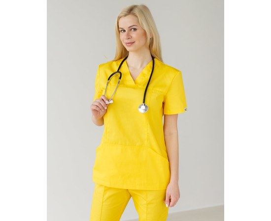 Изображение 10 Women's medical suit Topaz yellow s. 40, "WHITE ROBE" 137-397-705, Size: 40, Color: yellow