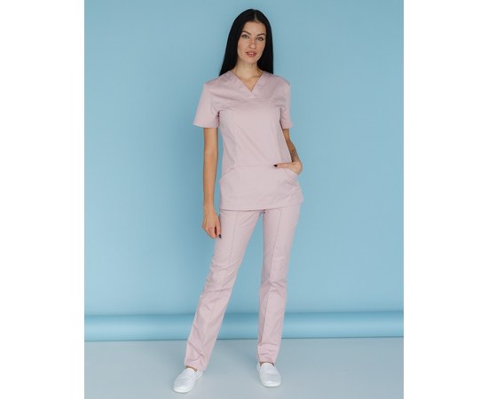 Изображение 4 Women's medical suit Topaz lilac river. 40, "WHITE ROBE" 137-401-705, Size: 40, Color: lilac