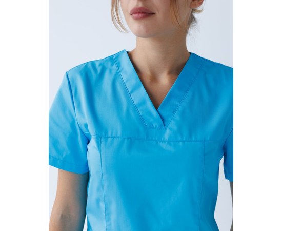 Изображение 4 Women's medical suit Topaz cobalt river. 40, "WHITE ROBE" 137-439-705, Size: 40, Color: cobalt