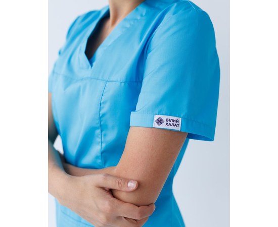 Изображение 5 Women's medical suit Topaz cobalt river. 40, "WHITE ROBE" 137-439-705, Size: 40, Color: cobalt