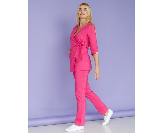 Изображение  Women's medical suit Shanghai pink s. 54, "WHITE ROBE" 139-337-704, Size: 54, Color: pink