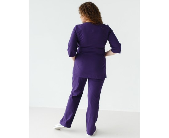 Изображение 2 Women's medical suit Shanghai purple s. 40, "WHITE ROBE" 139-335-704, Size: 40, Color: violet