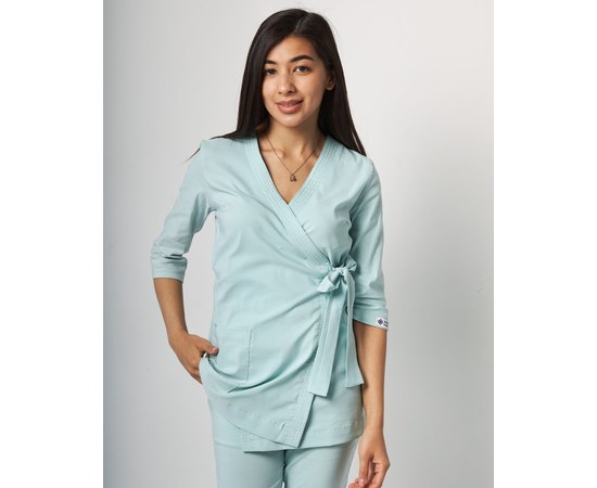 Изображение 3 Women's medical suit Shanghai mint s. 40, "WHITE ROBE" 139-332-704, Size: 40, Color: mint