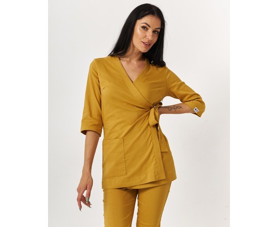 Изображение 3 Women's medical suit Shanghai mustard s. 40, "WHITE ROBE" 139-395-704, Size: 40, Color: mustard